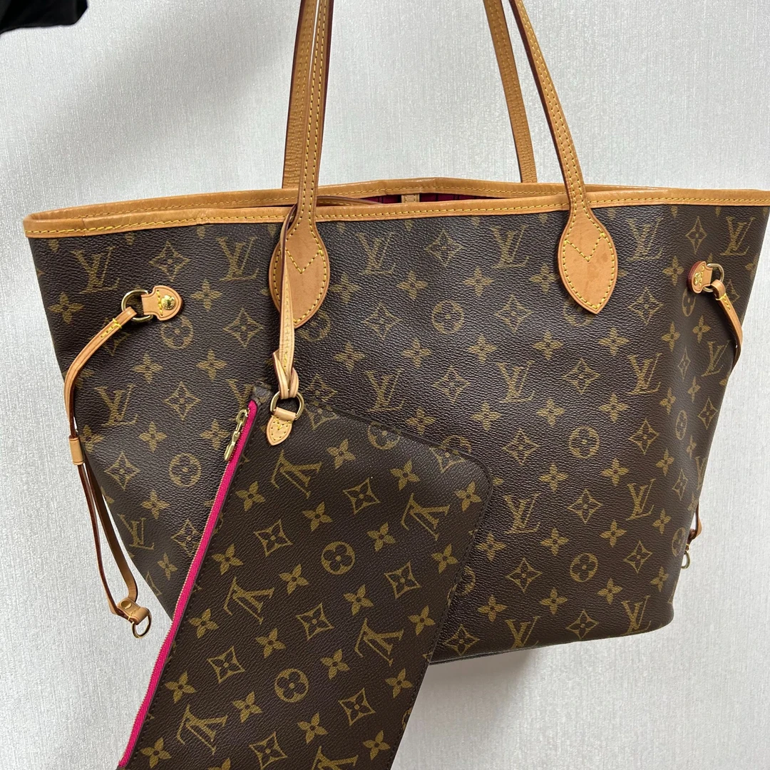 95新 LV nf玫色中号子母包/优尔严选/50130