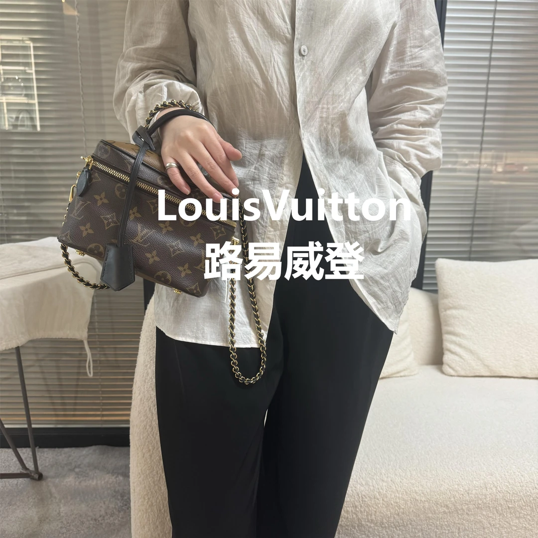 95新 LouisVuitton/路易威登 老花盒子斜跨包/甜甜在总仓/52310