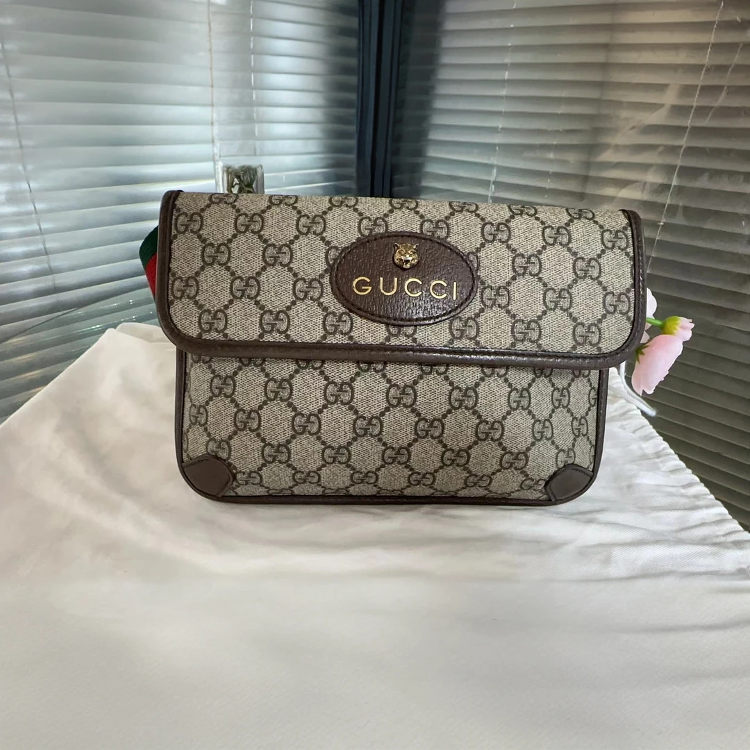 99新 GUCCI/古驰 97新虎头 单肩斜跨包/创易甄选/00821