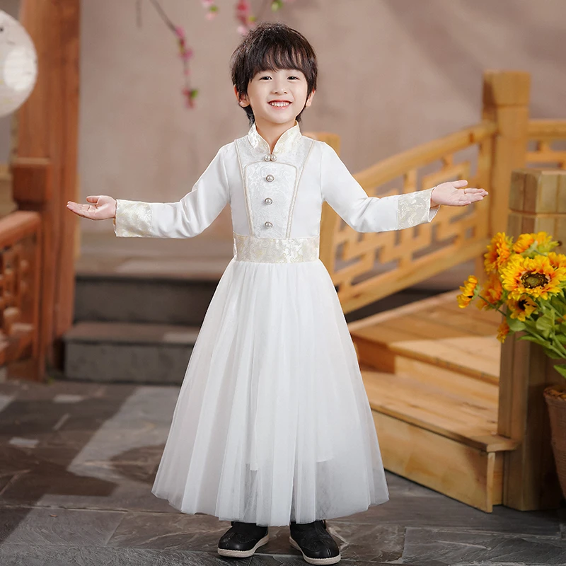 男童汉服2025新款儿童新中式古装男孩国风唐装小少爷帅气古风秋款