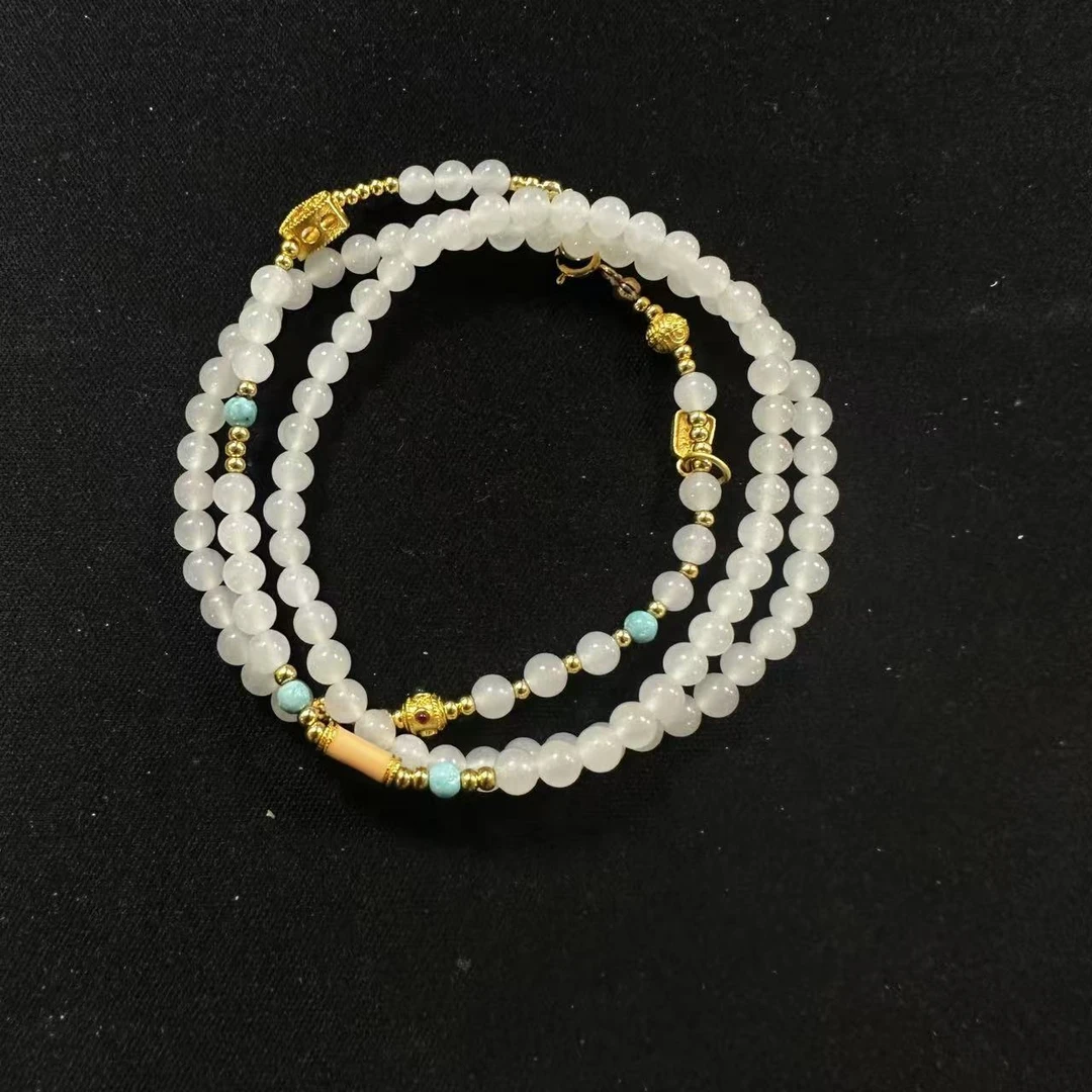 2号潘家园和田玉多圈设计款4mm