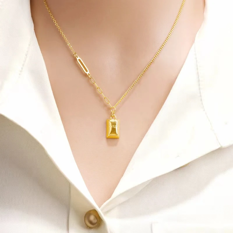铜合金项链 链迷你砖块项链zanjir#X11 新疆包邮