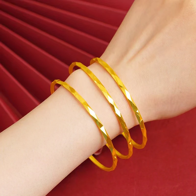 铜合金手镯 几何亮面闭口手镯bilayzuk#S36 新疆包邮