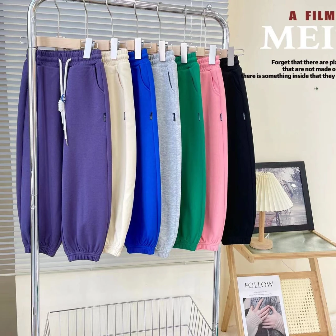 儿童休闲卫裤百搭宽松时尚韩版休闲裤大童款男女童秋季裤子397503