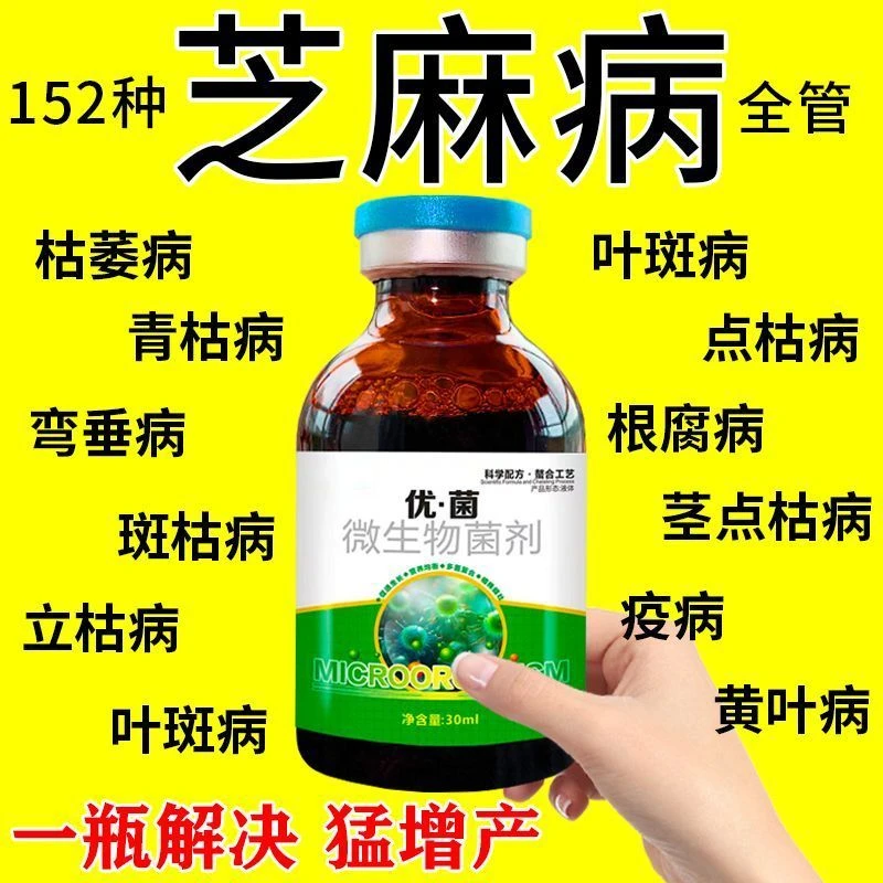 芝麻专用剂茎点枯病褐斑病根腐病立枯病芝麻病通用生物肥料