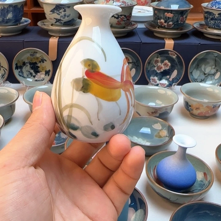 拾哩陶柴窑陶泥手工手绘茶具