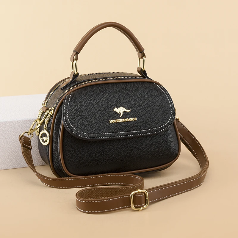 侣行上新时尚百搭韩版大容量洋气高级感简约潮流单肩手提斜挎包