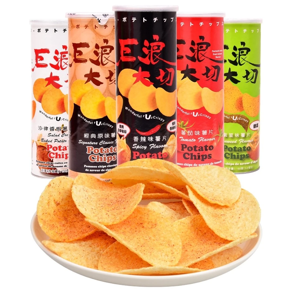 巨浪大切 薯片 原味、香辣、番茄、芝士