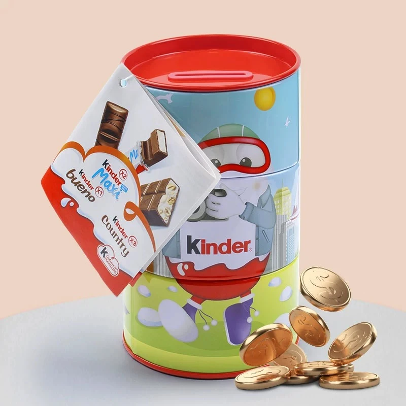 原装进口健达巧克力存钱罐缤纷乐谷物Maxi牛奶夹心礼物休闲小零食