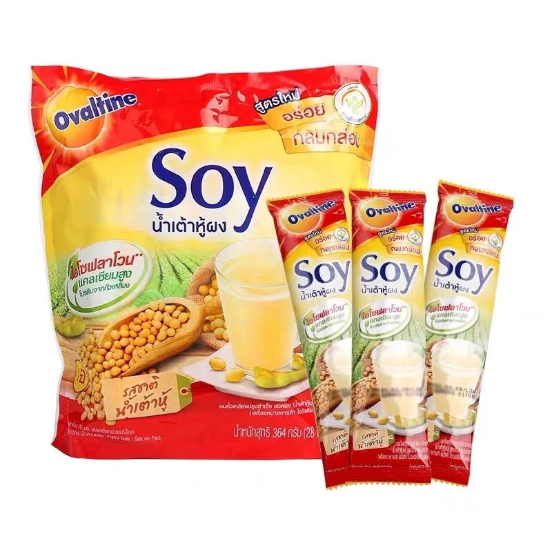 泰国soy阿华田豆浆粉原味豆浆营养早餐家用小袋速溶非无糖豆奶粉