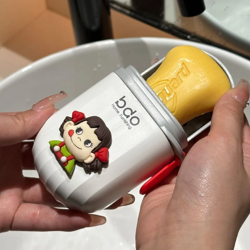 便携香皂盒小巧卫生肥皂盒旅行便携带盖学生宿舍可爱E89卫生间