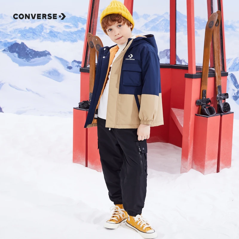 Converse匡威童装中大童防水加厚保暖棉服CNVB-MW-F065