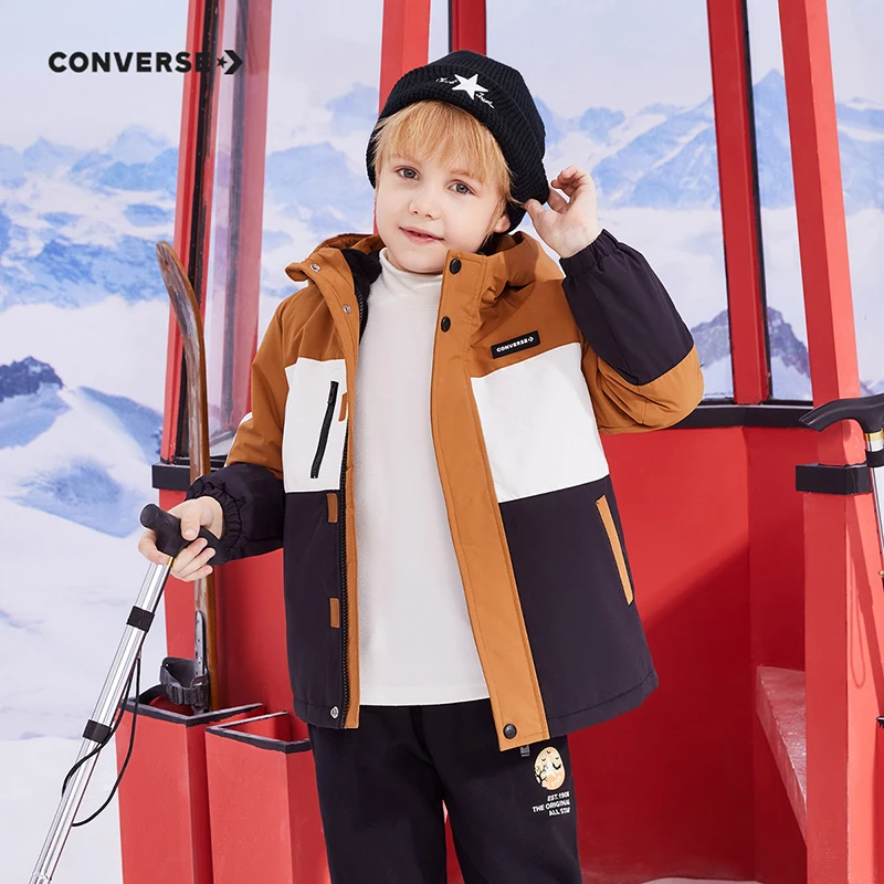 【奥莱专属】Converse匡威童装保暖秋冬防风短款棉服CNVB-HO-D161