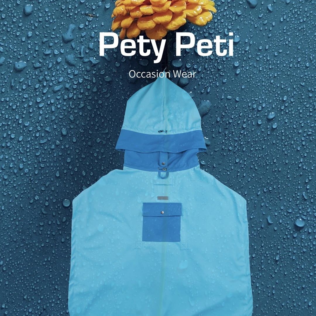 【现货】城市系列雨天出去玩中大型犬雨衣 Pety Peti 皮弟皮娣