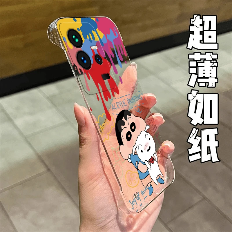 小新小白适用于VIVOIQOO11手机壳高级感iQOO11 PRO透明无边框PC壳