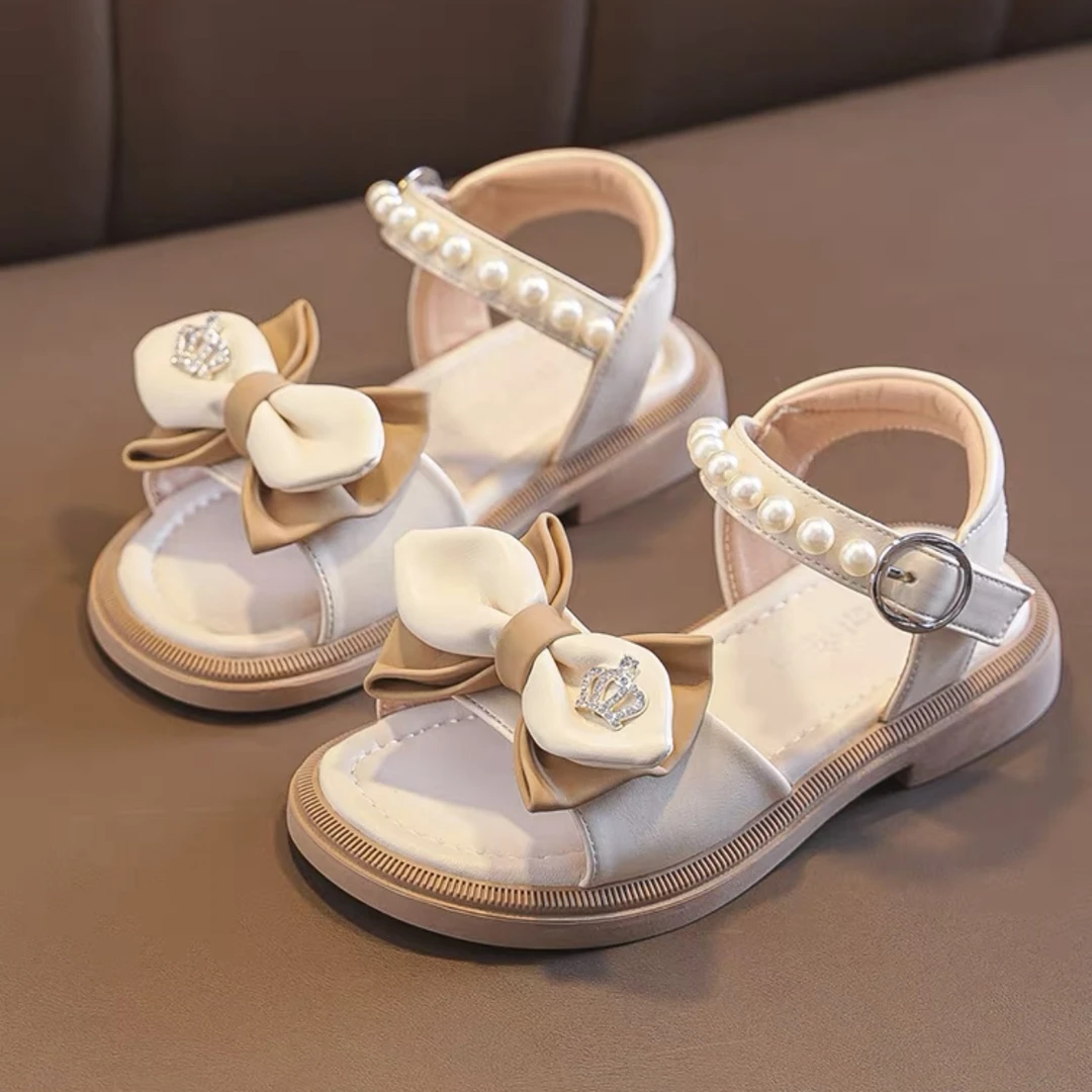 2025夏季新款公主凉鞋洋气女孩软底防滑轻便沙滩鞋6282