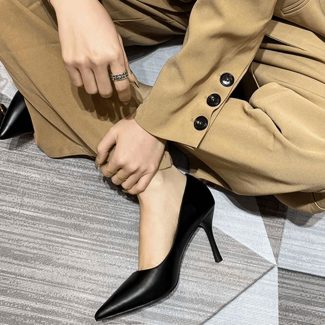 【300-399】女款时装单鞋   新款时尚女鞋尖头女鞋百搭细跟气质款