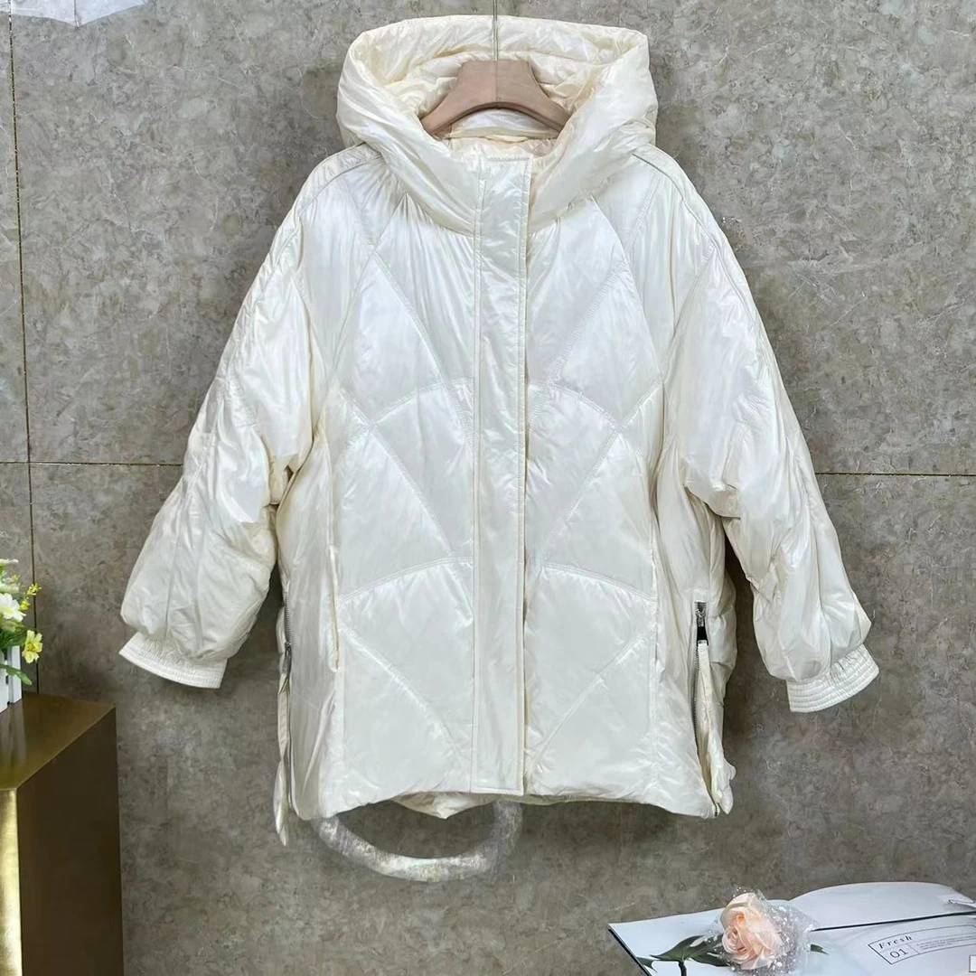 ANYUMO/安妤茉MF-2812飞机短款羽绒服外套冬季白鸭绒女款休闲。