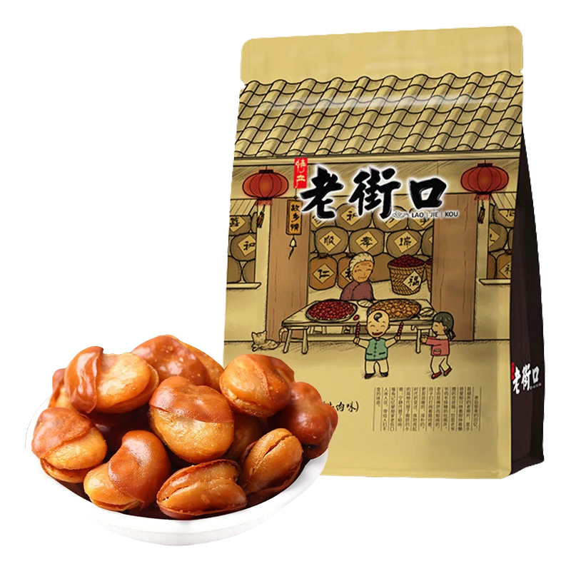 老街口牛肉味兰花豆500g