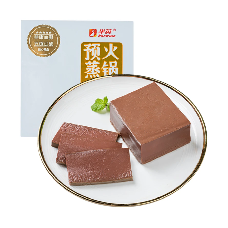 华英预蒸火锅鸭血300g 五道过滤