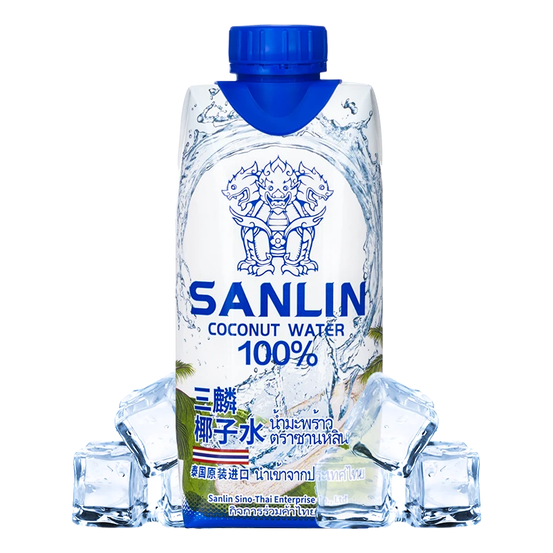 三麟泰国进口天然椰子水330ml（冰镇）