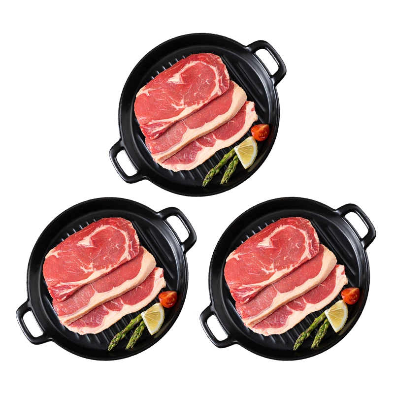 进口原切牛排组合1.5kg（西冷*6+眼肉*3）
