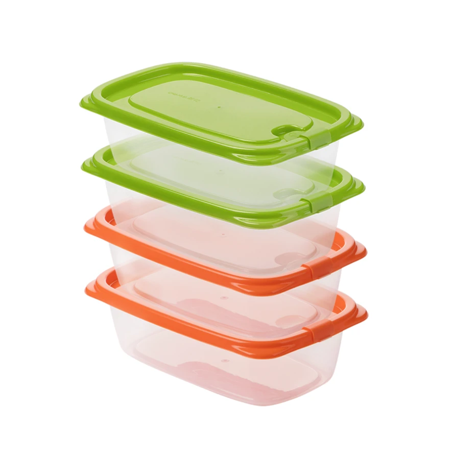 茶花多彩保鲜盒830ml*4个