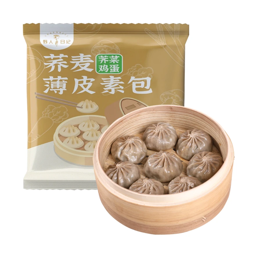 野人日记荞麦荠菜包500g