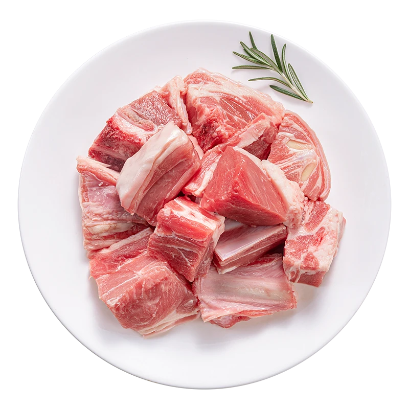 【羊羊得意】内蒙草原带皮带骨羔羊肉块500g±15g/份