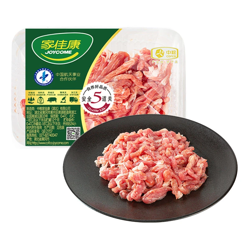 中粮家佳康梅花肉丝150g±6g