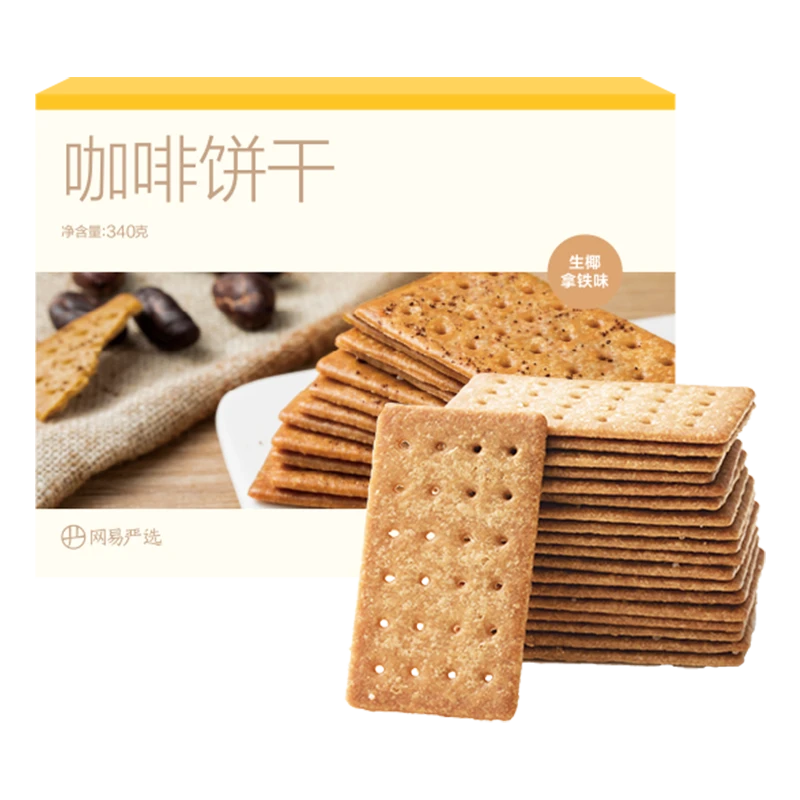 网易严选咖啡饼干生椰拿铁味340g