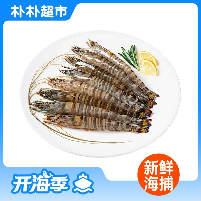【开海季】冰鲜九节虾花虾斑节虾200g-210g/份