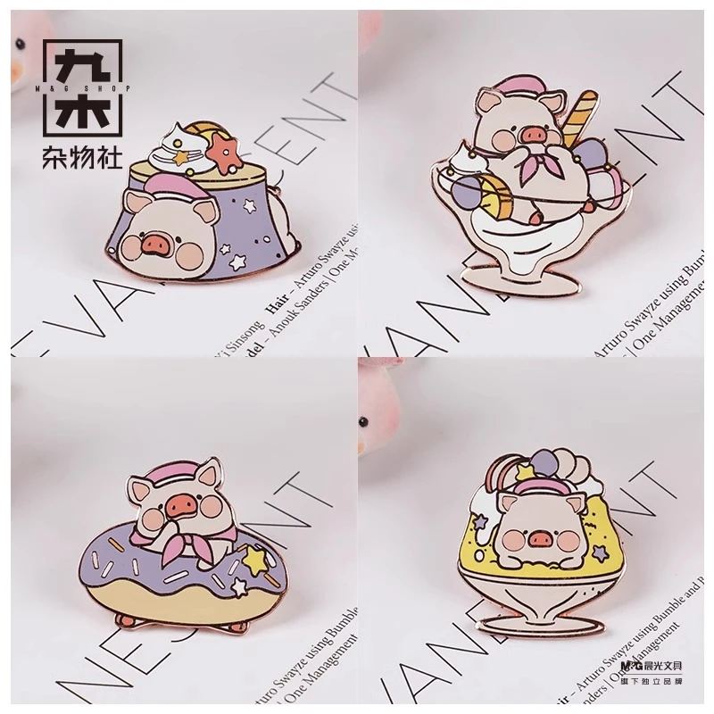 lulu猪夏日金属徽章