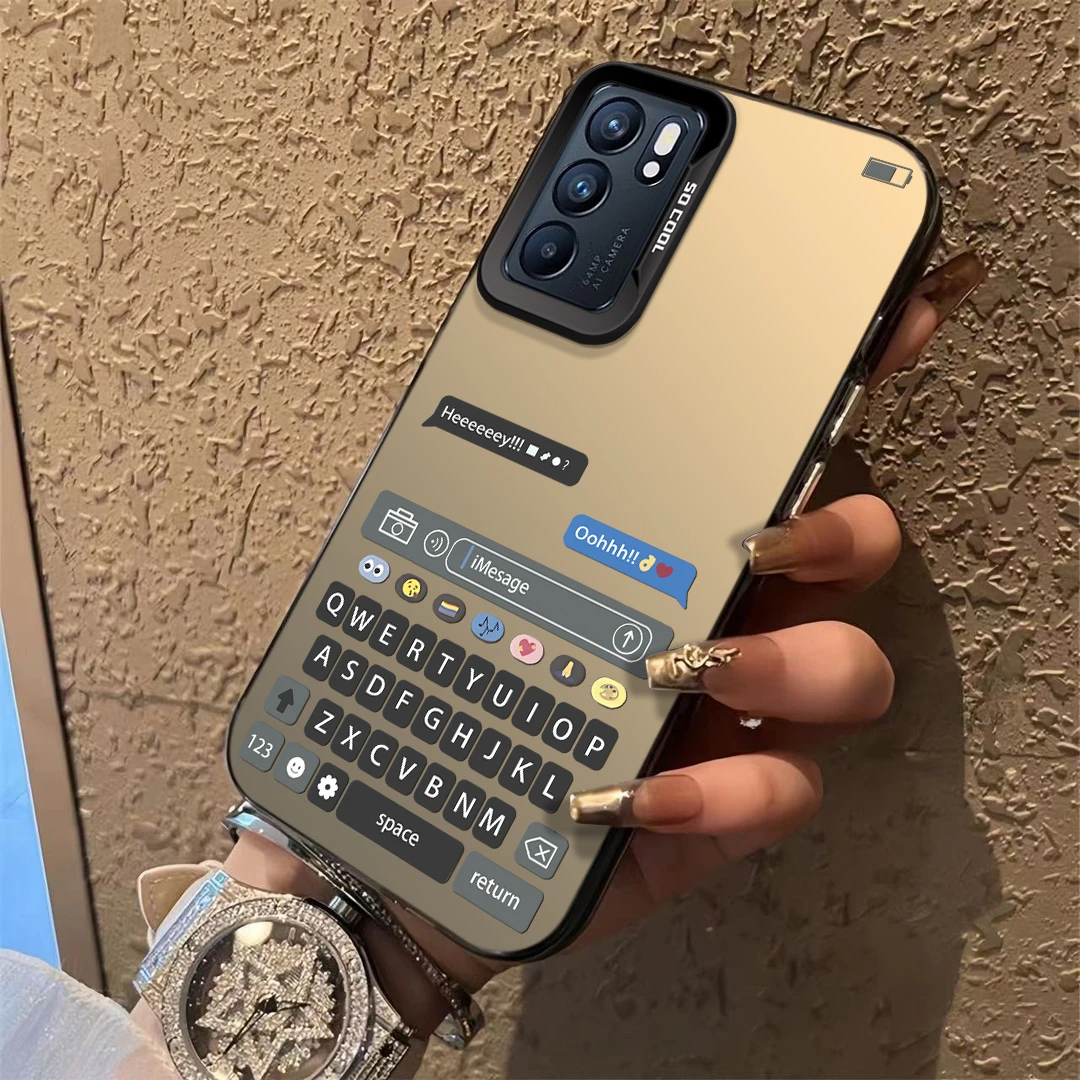 适用于【OPPO】Reno6键盘个性创意新款男女防摔手机壳