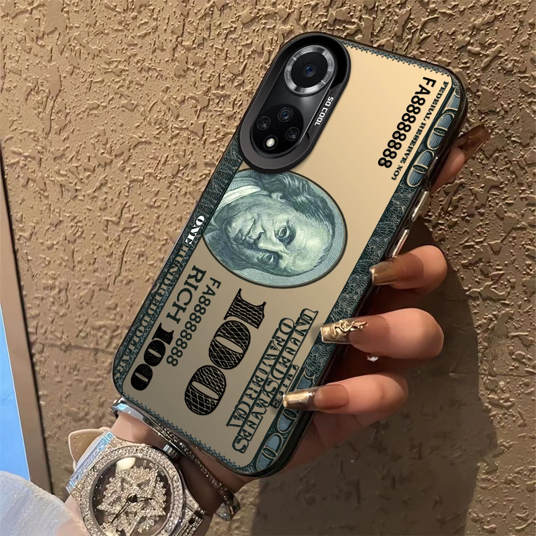 适用于【华为】荣耀50美金钞票个性创意新款防摔手机壳