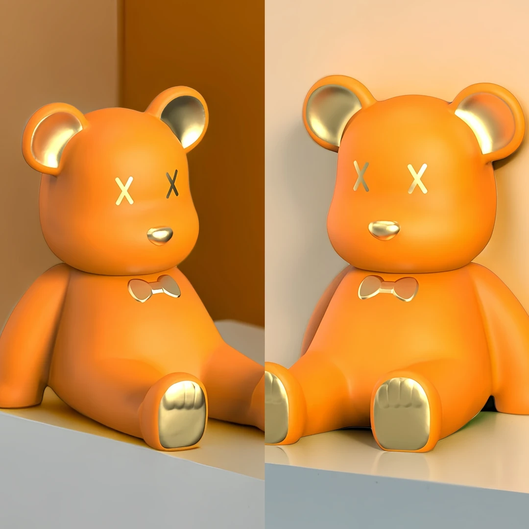 暴力熊草莓熊摆件加重升级款草莓熊手机支架桌面摆件卡通装饰懒人