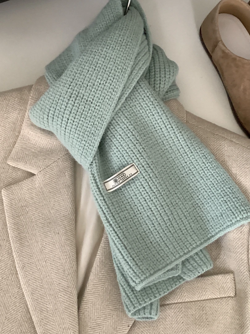 【duomi】针织百搭纯色保暖围脖围巾D0006