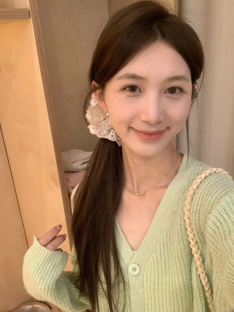 [YS] ins同款韩系连衣裙小衫搭配发圈~0783