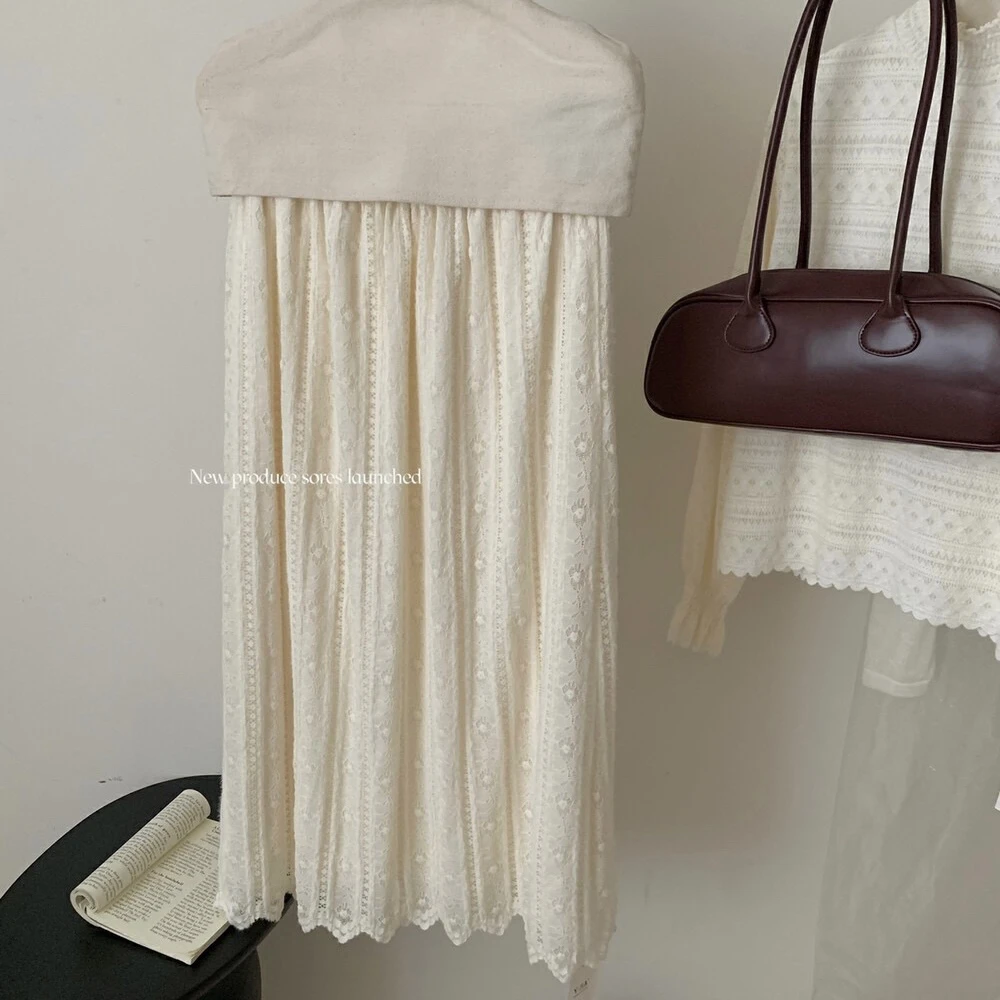 [YS] 秋冬温柔甜美蕾丝松紧腰半身裙~ X229