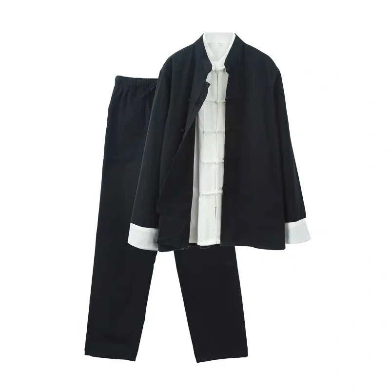 唐装古风外套休闲宽松太极服中国风服饰中式长袖复古男士立领