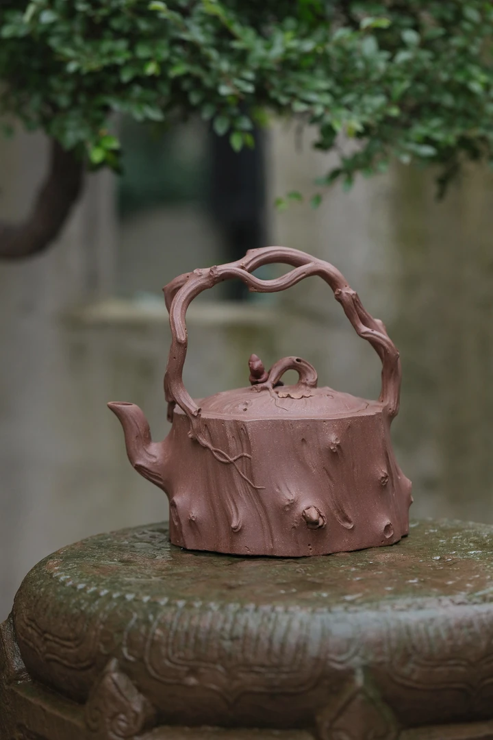 《松鼠葡萄提梁壶》省大师正高超一线实力派张正中金奖代表作