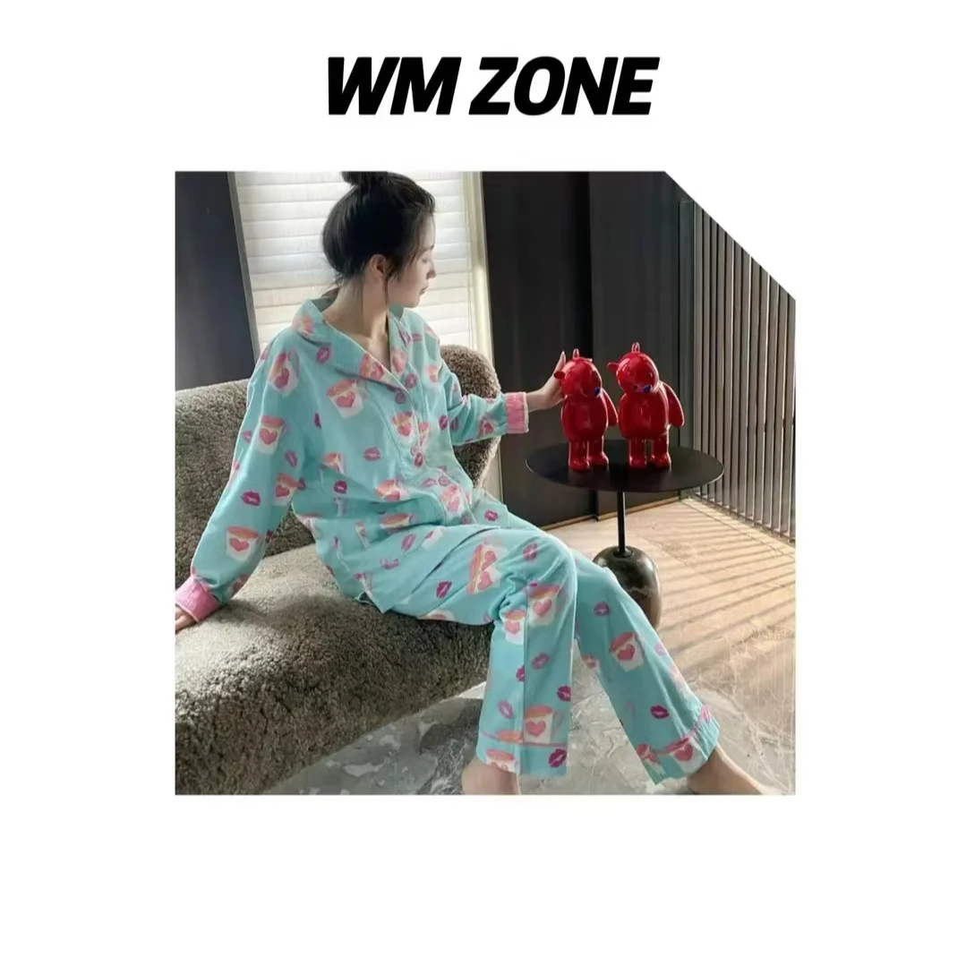 虎儿 3-2453 可爱少女风磨毛睡衣套装