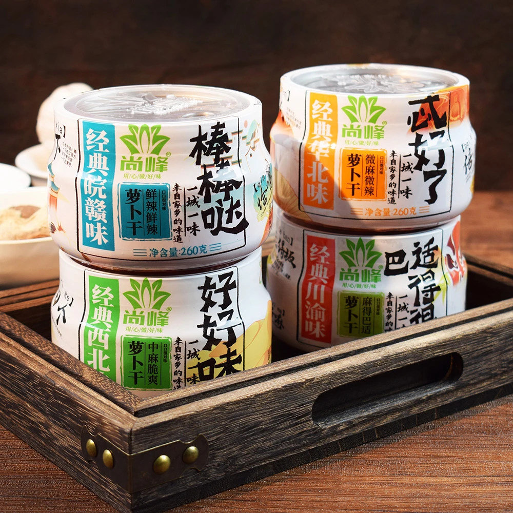 【一城一味】尚峰麻辣萝卜干开胃下饭榨菜罐装咸菜萝卜川味新鲜香辣