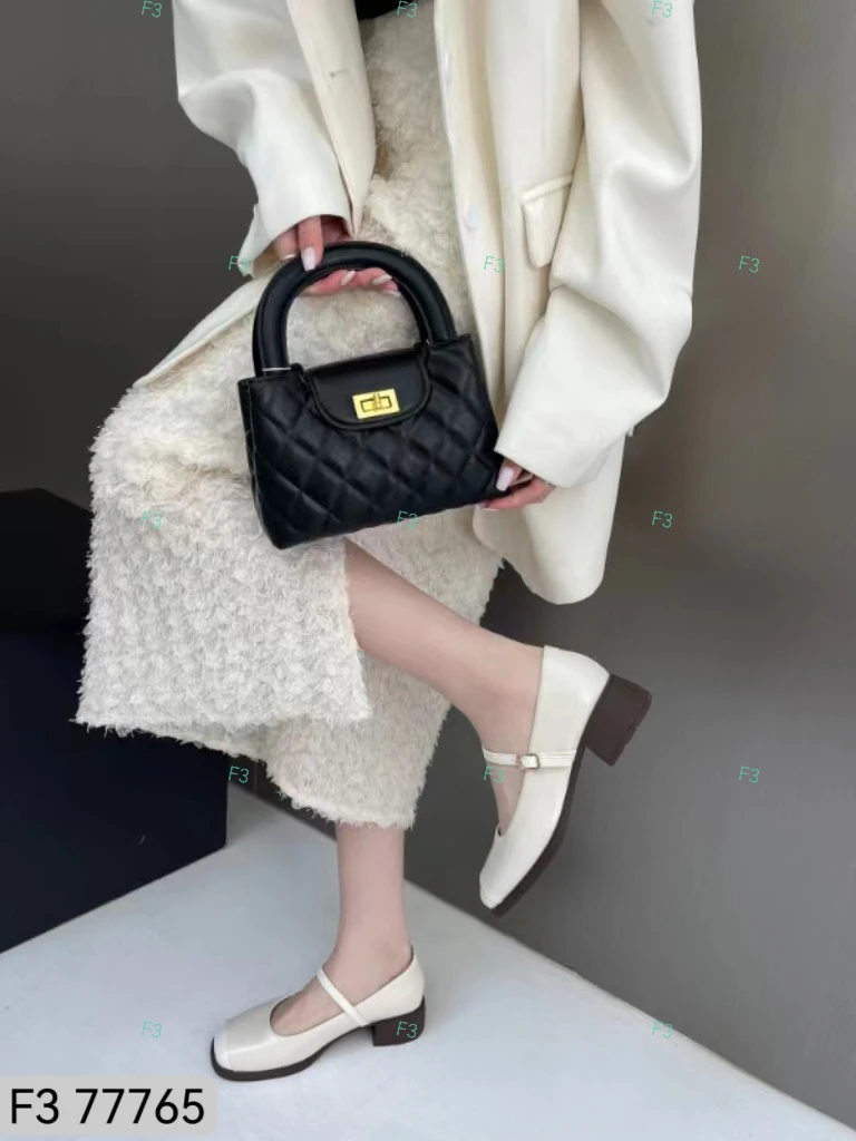 小香风气质时尚乐福鞋真皮法式77765