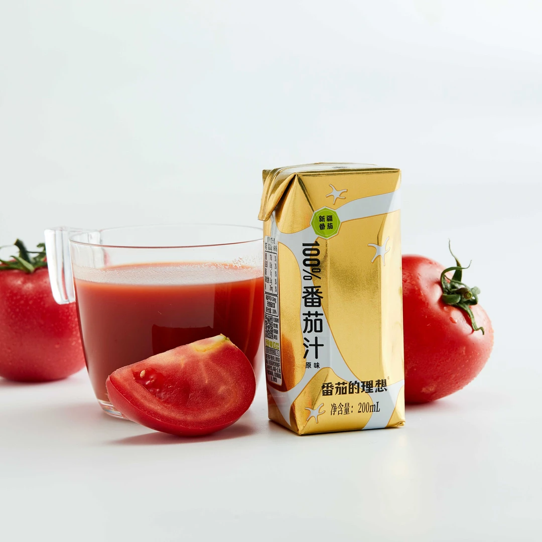 番茄的理想200ml*12瓶原味健康新疆番茄红素番茄汁熟制工艺好喝