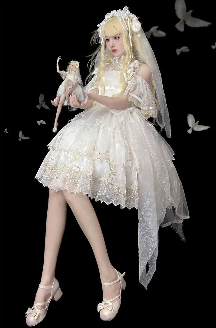 清啊仓夏季连衣裙公主少女lolita花物语