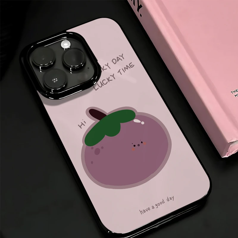 番茄ins风适用iphone15苹果手机壳14软胶13/12Promax高颜值RQ