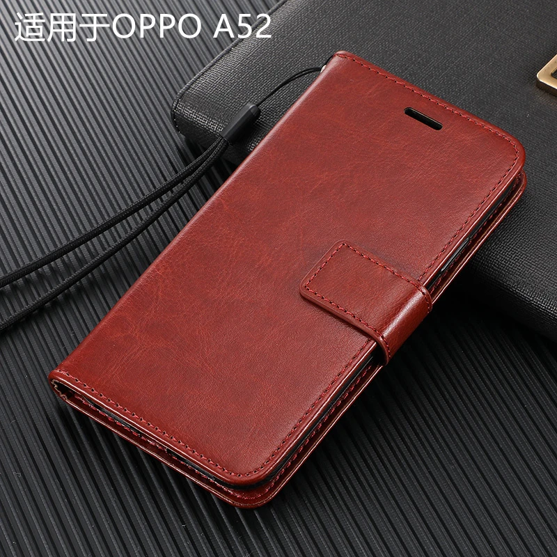 适用于OPPOA52手机壳全包防摔保护套a52软胶男女翻盖式皮套PDAM10