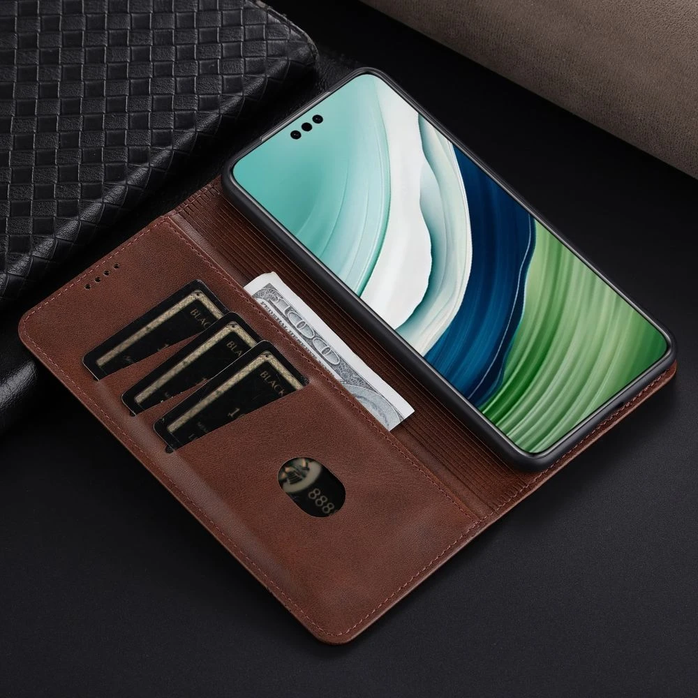 高档适用华为mate60pro手机壳mt60+翻盖式皮套素皮版全包双面商务