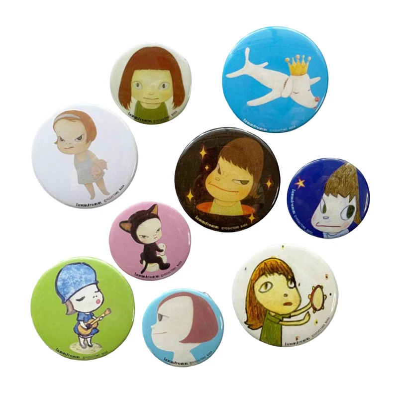 奈良美智NARA卡通谷子徽章吧唧胸针包装饰品新年学生个性小礼物